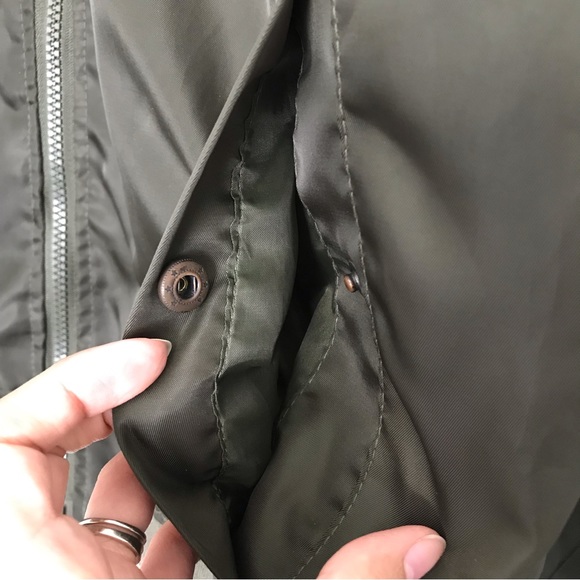 Phat Farm Vintage Style Flight Bomber Jacket Green, Size Large - Picture 5 of 14